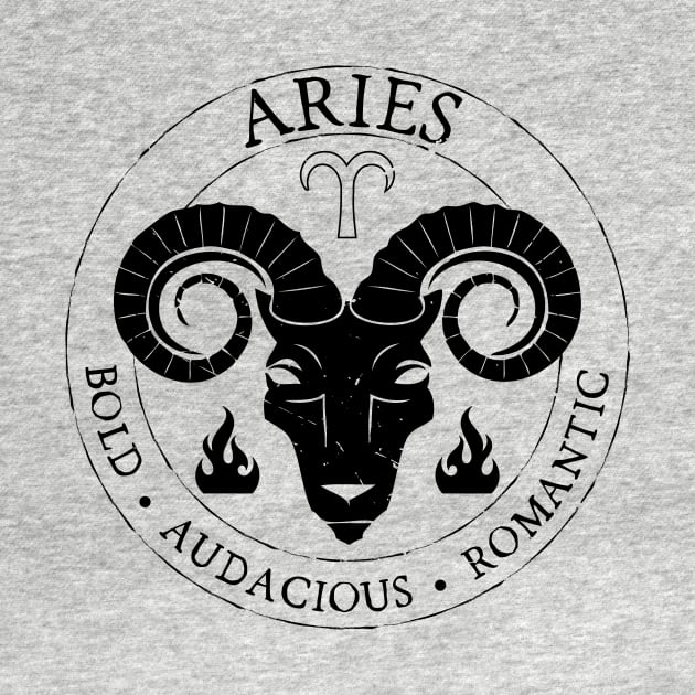 Aries Zodiac Birthday Star Sign Zodiac Gift by atomguy